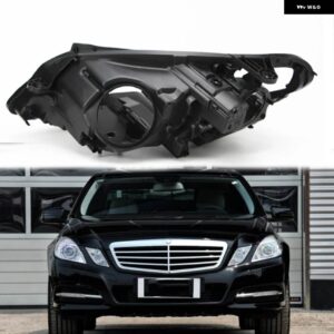 メルセデス W212 シェル E300 E200 E260 E250 黒 プラスチック ケースレンズランプ ベースランプベースフロント ヘッドライト リアケース - right