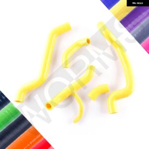 2007-2014 ドゥカティ 848 1098 1198 / 848 EVO シリコン ラジエーター 冷却液ホース キット 2008-13 - Yellow