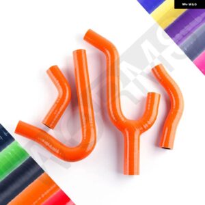 KTM 250 300 380 MXC EXC SX 1998-2002 シリコン ラジエーター 冷却液ホース チューブキット - Orange