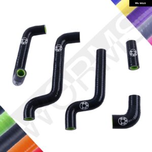 1996-2012 アプリリア RS125 RS 125 シリコン 冷却剤ラジエーター 水ホース パイプキット 1999 2000 2009 2010 2011 - black
