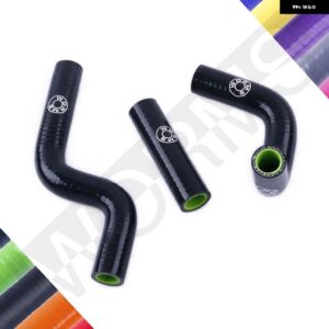 1998-2013 カワサキ KX80 KX85 KX100 シリコン ラジエーター ホース パイプキット 36404 - black