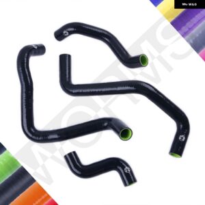 シリコーン ラジエーター 冷却液ホース チューブキット フィアット ベルトーネ X1/9 1/9 1972-1983 1973 1974 1975 1976 1977 1978 1979 1980 1981 1982 - black