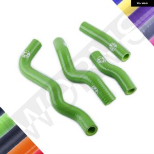 1993-2014 カワサキ KLX250 KLX250S KLX250SF シリコン ラジエーター 冷却ホース キット - Green