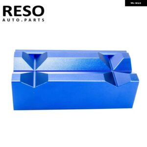 アルミ万力ジョーインサート AN 継手アダプター用長さ 4インチ 100MM 背面磁化付き RSC096 - Blue