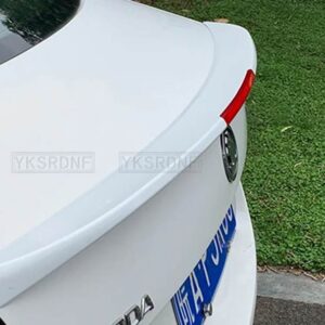 シュコダ オクタビア トランク トップウィング 2015-20 スポイラー テールゲート トリム ピアノブラック オーナメント - 18-20 White