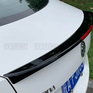 シュコダ オクタビア トランク トップウィング 2015-20 スポイラー テールゲート トリム ピアノブラック オーナメント - 18-20 Black