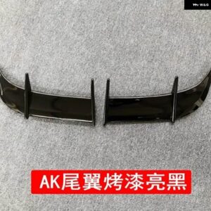 リアルーフ スポイラー ウィング VW ゴルフ 6 GTI R MK6 GTI R AK スタイル ABS カーボンルックリアウィング リップ トランク スポイラー - Glossy Black