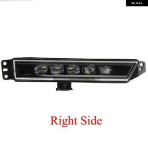 ホワイト フロントバンパー LED フォグライト リフレクター FOGLIGHT FOGLAMP HONDA CRV CR-V 2017-20 デイタイム ランニング DRL ランプ - Right Side