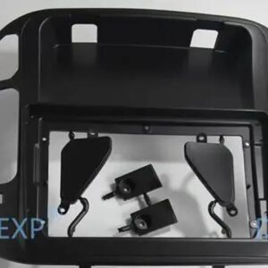 1ピース 9インチ カーラジオプレーヤーフレーム パジェロ V73 GPS ナビゲーションフェイシアパネル モンテロ ウッド SHOGUN V77 V75 - black frame