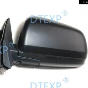 1ピース LHD 無塗装カーボンサイドミラー ランサー EX 2007-2019 5 ワイヤー 自動折りたたみ パーキング ガラスフォルティス GT CX CY CZ - Left no painting