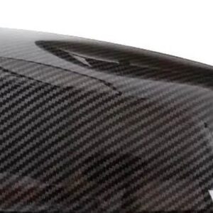 1ピース LHD 無塗装カーボンサイドミラー ランサー EX 2007-2019 5 ワイヤー 自動折りたたみ パーキング ガラスフォルティス GT CX CY CZ - Left Carbon