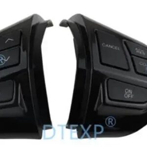 1キット カーボンブラックステアリングホイール スイッチ パジェロ スポーツ KH00 8701A087 アウトランダー ASX GA00 ランサー CX CY CZ00 - black