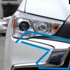 1ピース 2015-2018 クローム グリル ASX バンパー ネット ASX RVR 6407A171 6407A170 上下 - R up