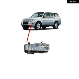 1個 L R ホワイト LED デイタイム ランニングドライビングライト モンテロ V98 DRL パジェロ V97 V93 V95 SHOGUN クロームカバー 6400G122 - Left Side