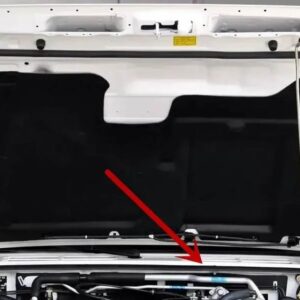 1 2 フードラバー パジェロ V20 ボンネット ストリップ モンテロ V40 ボディウェザー ストリップ SEAL SHOGUN V30 1989-2000 MB669587 - Rear