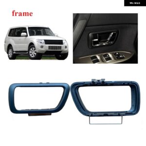 1個 ブラックインナードアハンドルフレーム パジェロ V90 MR655490 インナー 装飾 ロックカバー モンテロ V70 2000-2022 V80 - 4 pcs kit