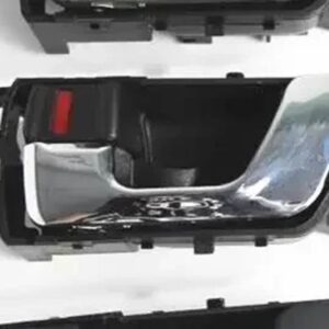 1個 インナードアハンドル パジェロ V73 MR432271 ロック モンテロ V97 フロントとリアスイッチ フレームなし H77 - Chrome Left