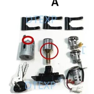 キット 2 モデル点火スペアタイヤドアロック パジェロ V20 1989-1999 シリンダーキー モンテロ V30 グローブボックス ロック 4G54 MR259111 - A old