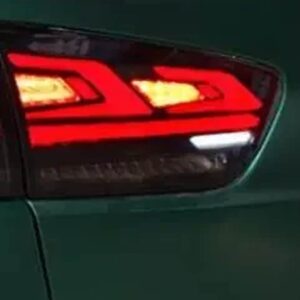 1個 ブラック LED ストップランプランサー CX CY CZ 8330A108 2007-2020 リアライトフォルティスハザードマーク ダイナミック ハートランプ EVO - Inner Left