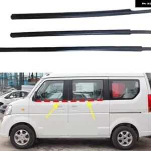 スズキ 4ピース黒窓ガラスゴム LANDY ウェザー ストリップ シール外側リアナ 1.4L 1.6L ハッチバック モールディング - landy