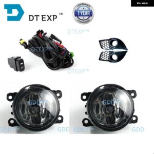 1 フルキット フォグランプ キット ランサー フォグランプ 電球ワイヤー スイッチ ランサー GT フルセットフロントランプ 2007-2018 ハロゲン電球 - economy