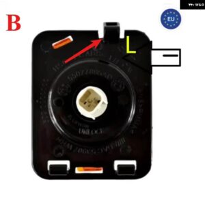 1ピース LED サイドフロントフェンダー ランプ ウィンカーライト ラングラー JK 2007-2015 マーカーサイドランプクリアランスライト電球付き - b