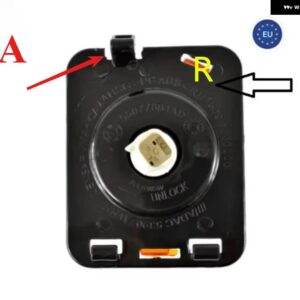 1ピース LED サイドフロントフェンダー ランプ ウィンカーライト ラングラー JK 2007-2015 マーカーサイドランプクリアランスライト電球付き - a