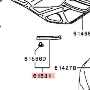 1 4個 フードカバー ASX ボンネット ゴム耐候性 ストリップ フロントカバー シール ストリップ ウェザー ストリップ 5902A134 5902A171 - 5902A173 L