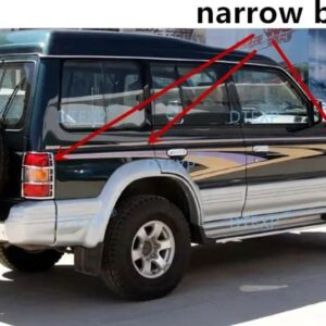 4個 プラスチック クローム V32 V33 ドアハンドル パジェロ 2 ブラックドアバー モンテロ V31 V43 1989-1999 ドアペダル 6470 6473 2030