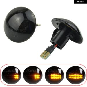 2X クリスタルスモーク サイドマーカー LED ウィンカーライト レンジローバー L322 2002-2012 XGB500020A XGB500020 IRR/RA12L32202SM - Smoked