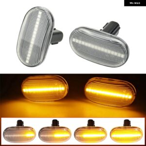 スズキ 1ペア LED ダイナミック サイドマーカー ライトウィンカーインジケーターリピーターランプ ジムニー JB64W JB74W JB23W - Dynamic Crystal