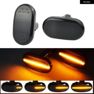 スズキ 1ペア LED ダイナミック サイドマーカー ライトウィンカーインジケーターリピーターランプ ジムニー JB64W JB74W JB23W - Dynamic Smoked