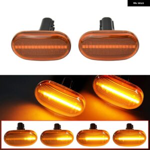 スズキ 1ペア LED ダイナミック サイドマーカー ライトウィンカーインジケーターリピーターランプ ジムニー JB64W JB74W JB23W - Dynamic Yellow