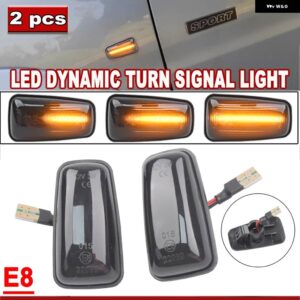 ダイナミック ウインカー LED ウィンカー サイドマーカー ライト シトロエン ベルランゴディスパッチジャンピーサクソエグザンティアクサラ XM ZX - Dynamic Smoked