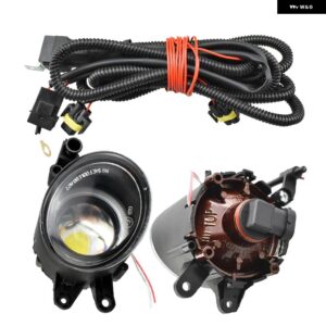 2個 フォグライト アセンブリ LED フォグライト エンジェルアイ A4 B6 2000.11-2004.12 V-OLVO C30 2007-2013 OE 8E0941699B 8E0941700B - LED-White-wire