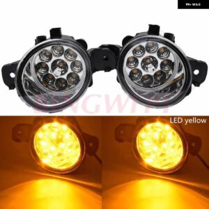 2個 オーバル LED フォグランプ H11 N-ISSAN プリメーラ WP12 P12 2002 2003 2004 -2015 ハロゲン フォグランプ 55ワット - LED Yellow Light