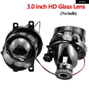 2X フォグランプ カムリ/ カローラ /ヤリス/アベンシス/オーリス/RAV4 3.0 バイキセノンレンズ D2H H11 HID ドライビングランプチューニング - HD Glass-No blub