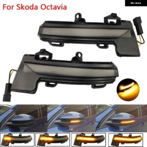 ダイナミック LED ウインカー ウインカー シュコダ オクタビア MK3 A7 5E ミラー VW T-ROC TROC 2014 2015 2017 2018 2019 T-CROSS NIVUS - Yellow