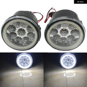 2個 インフィニティ M M25 M37 M56 2011 2012 2013 車 LED フォグライト エンジェルアイ DRL デイタイム ランニングライト ホワイト 30ワット 12 V 2個 - RP-LED-AE