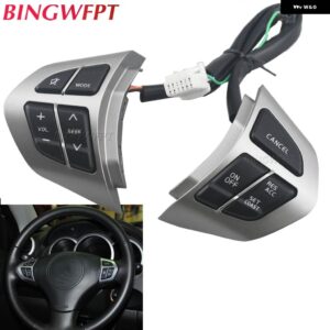 スズキ グランドビターラ II 2005-2015 オーディオ ボリューム クルーズ コントロールボタンリモートステアリングホイール ボタンスイッ - silvery