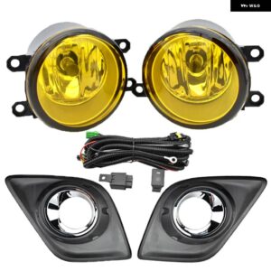 フォグライト アセンブリ キット LED RAV4 40148 DRL フロントバンパー ランプハロゲン電球 フォグランプ - Golden light-Aset
