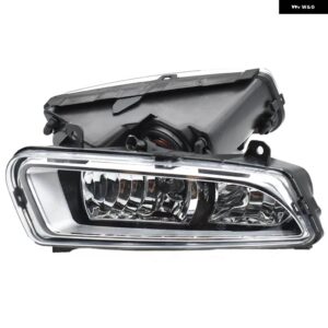 2個 左/右フロントバンパー 8 LED フォグ デイタイム ランニングライト ポロス 6R 2010-14 ハロゲン フォグランプ - Halogen
