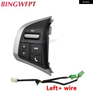 オーディオ ボリュームステアリングホイール スイッチ 多機能音楽メディア電話コントロールスイッチ いすゞ D-MAX 2015-18 DMAX - left-wire