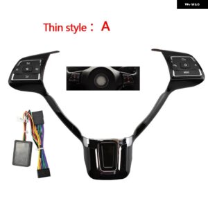 VW MK6 ジェッタ ポロ パサート ボラ サジタル ゴルフ 2010-2012 ステアリング ホイール ボタン スイッチ ハブ 音量ボタン オーディオ スイッチ 電話 GPS - Style A Thin