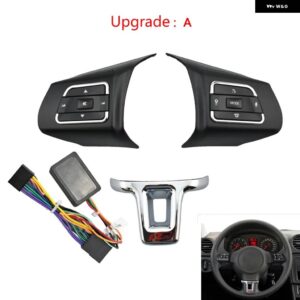 ステアリングホイール ボタンスイッチ ボリュームボタン オーディオ スイッチ 電話ボタン VW ジェッタ ゴルフ ポロ パサート ハブ - Style A Upgrade
