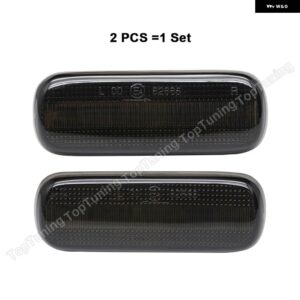 2個 LED ダイナミック サイドミラー ウインカー ウィンカーライト シトロエン C4 I 38292 - smoke