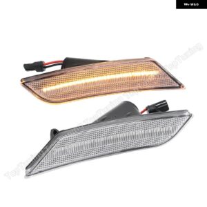 2X キャデラック ATS 2013 2014 キャデラック XT5 2017-20 フロント アンバー LED サイド マーカー ライト ランプ OEM #:22941174 - clear