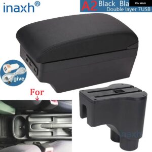 ダイハツ テリオス 2 アームレスト ボックス セントラル ストア コンテンツ ボックス インテリア アームレスト ストレージ カー パーツ - A2 Black line 7USB