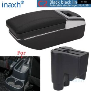 ダイハツ シリオン アームレスト ダイハツ マテリア アームレスト ボックス セントラル ストア内容 収納ボックス アーム カーパーツ 2007-2015 - C2 Black black NoUSB
