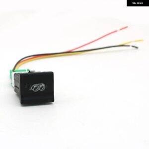 赤色 LED DRL フォグライト 梱包レーダーセンサー電源オンオフ音楽ガレージスイッチ ボタン VW ポロ 6C 2014 2015 - exhaust
